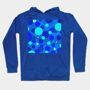 blue pop art bubbles Hoodie